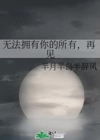 无法拥有你的所有，再见